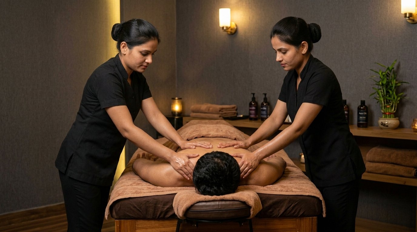 4 Hands Massage at Aura Wellness Spa Banjara Hills