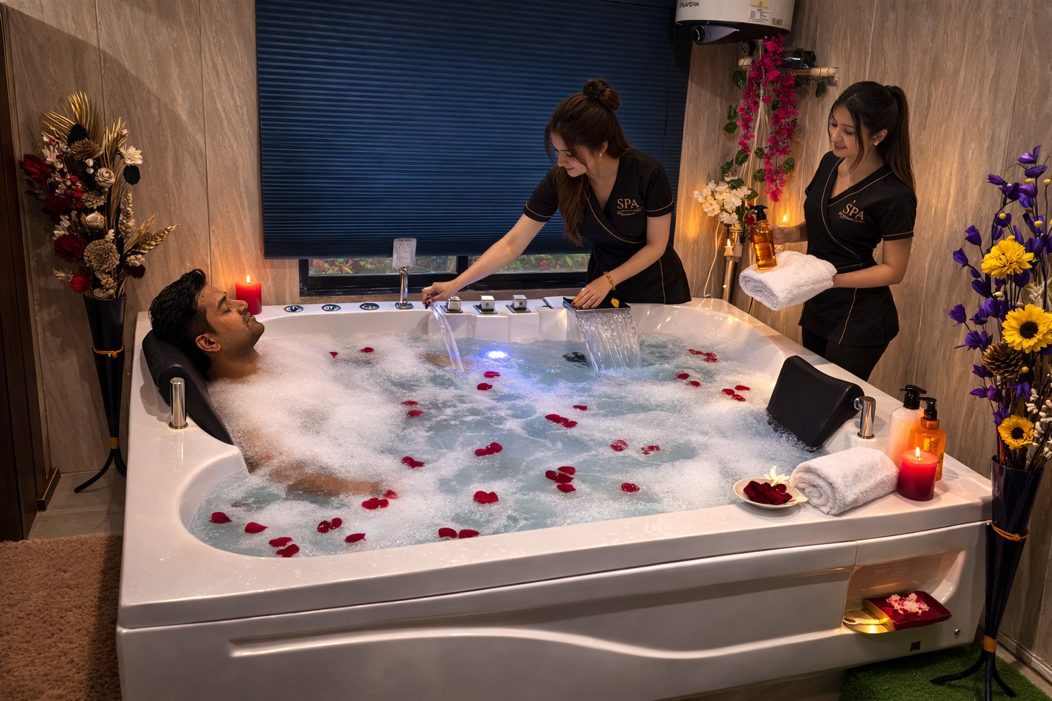 Jacuzzi Massage at Aura Wellness Spa Banjara Hills